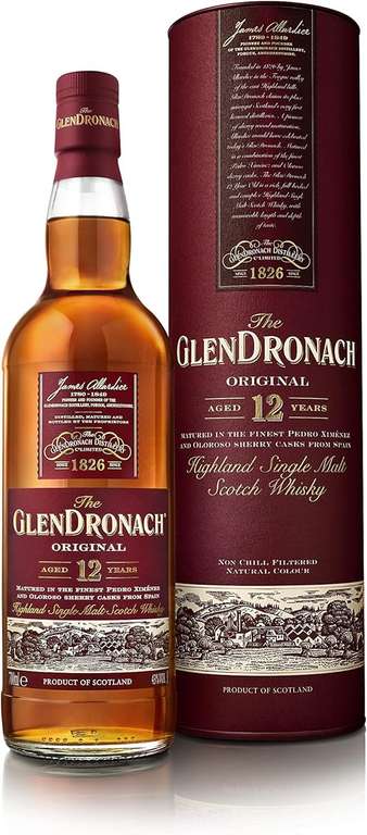 The GlenDronach Original Aged 12 Years Single Malt Scotch Whisky, 70cl sold & FB Hard To Find Whisky