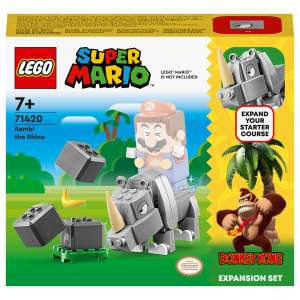 LEGO Super Mario Rambi the Rhino Expansion Set 71420 with code + free C&C