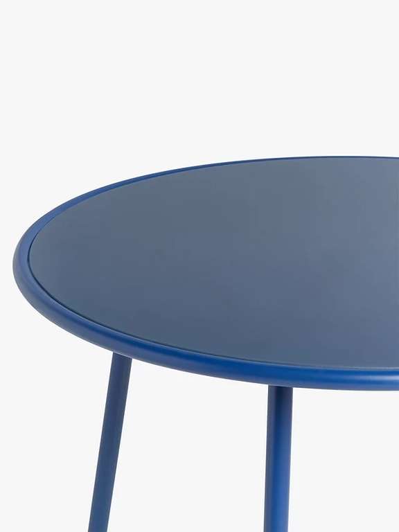 John Lewis ANYDAY Brights 4-Seater Metal Round Garden Dining Table, 100cm, Estate Blue, £25.50 delivered @ John Lewis