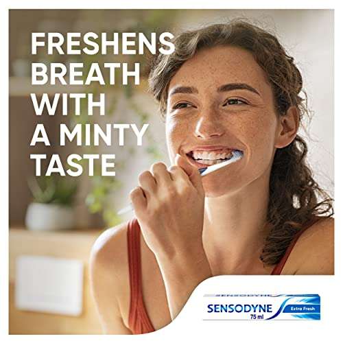 Sensodyne Sensitive Extra Fresh Daily Care Toothpaste 75ml (£1.22/£1.08 Subscibe & Save) + 5% off Voucher on 1st S&S