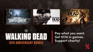[Steam] The Walking Dead 10th Anniversary Bundle e.g. TWD Season 1 + 400 Days DLC + TWD Season 2 - 79p @ Humble Bundle