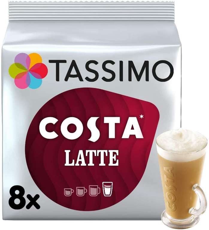 Tassimo Costa Latte 8 Serving (And Others) £4.49 or 2 For £8 Instore At Farmfoods Elgin