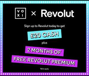 Free £20 when you sign up to Revolut (and spend £1) via Voxi