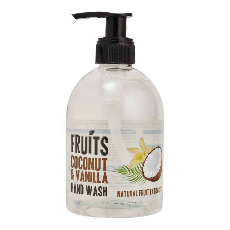 Fruits Hand Wash Coconut & Vanilla 250ml - 25p with free click & collect (Limited Stores) @ Wilko