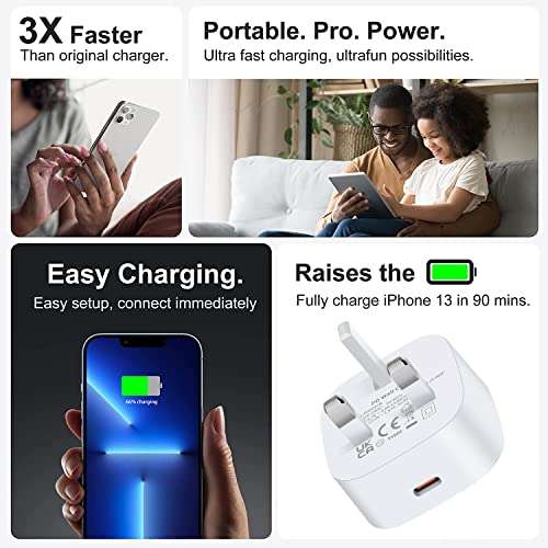 Nestling USB C Plug,20W USB C Charger - £4.49 with voucher sold by Osmanthus Fragrans and fulfilled by Amazon