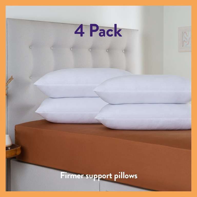 Slumberdown Super Support Pillows 4 Pack - By Sleep Seeker