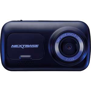 Nextbase 222 1080p HD @ 30fps 720p @ 60fps 140 degree, night vision, crash detection, parking mode, loop recording dashcam (Refurbished)
