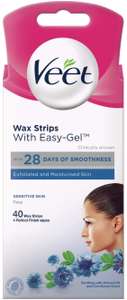 Veet Sensitive Face 40 Cold Wax Strips - £8 @ Amazon