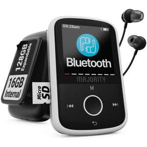 Majority MP3 Player 16GB Internal Memory, Expandable by 128GB | With voucher Sold by iZilla FBA