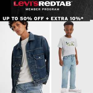 Summer Sale - Up to 50% Off + Extra 10% Off For Red Tab Members + Free Shipping - @ Levi's