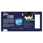 Felix As Good As It Looks Ocean Feasts Cat Food 100 g (Pack of 40). S&S 15% £11.13