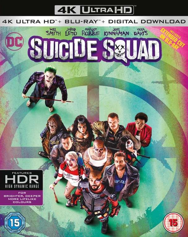 Suicide Squad [4K UHD] [2016] [Blu ray] [Region Free]