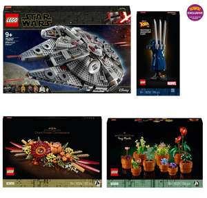 LEGO Star Wars 75257 Millennium Falcon / Icons 10314 Dried Flower £29.99 / Marvel 76250 Wolverine's Adamantium Claws £54.99 - Free C&C
