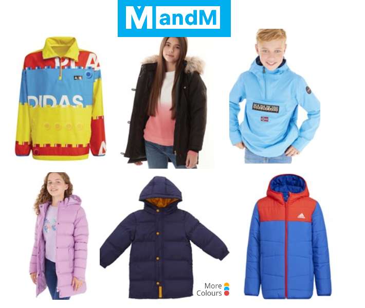 Kids Branded Coats sale from £12.99 brands include adidas, lyle & Scott, Trepass, Jack and Jones etc plus delivery