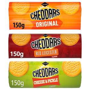 Jacob's Cheddars 150g (Original / Red Leicester / Cheese & Pickle)