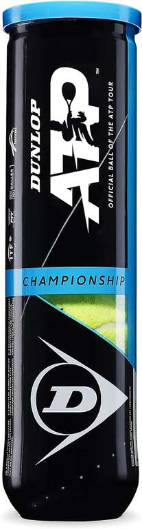 Dunlop ATP Championship Tennis Ball - 4 Balls - Sand, Hard Court & Lawn