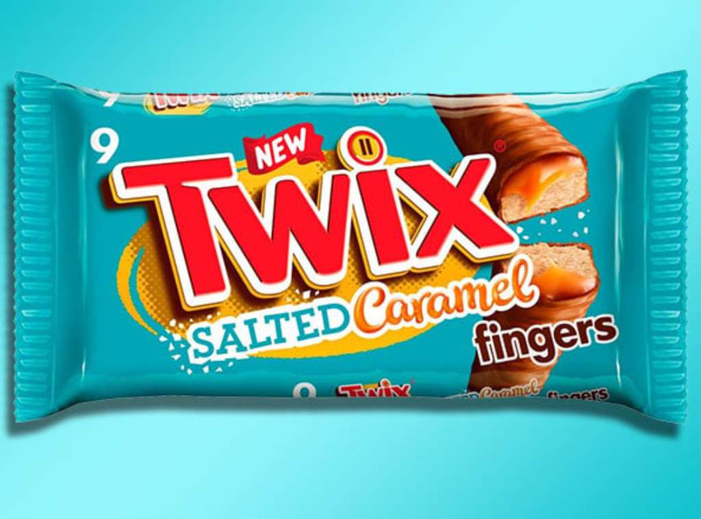 Twix Salted Caramel Chocolate Fingers 1x180g Pack (9 Bars) (Minimum ...
