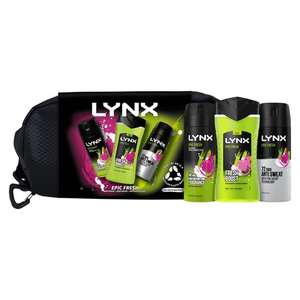 Lynx Epic Fresh Washbag Gift Set - £6.30 Clubcard Price @ Tesco