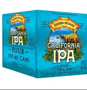 2x 4x 355ml Cans of Sierra Nevada California IPA (8 bottles in total) £9 @ Asda