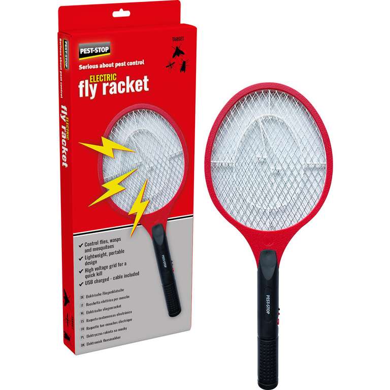 USB rechargable 3500V Pest Stop Electric Fly Racket - £8.78 @ Toolstation