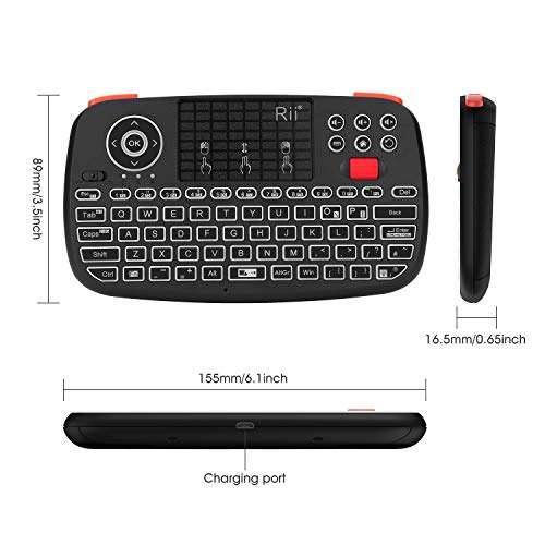 Rii I4 New Dual Mode Wireless Multimedia Keyboard with Touchpad Mouse - £16.99 @ Dispatches from Amazon Sold by greetek