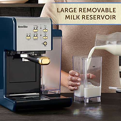 Breville One-Touch CoffeeHouse Coffee Machine | Espresso, Cappuccino and Latte Maker | 19 Bar Italian Pump | Automatic Milk Frother