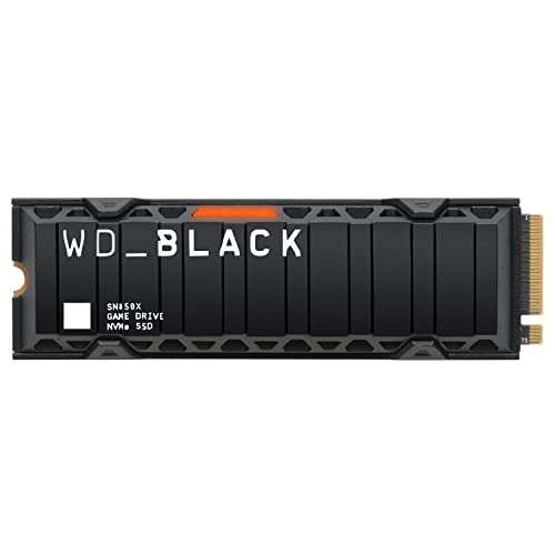 WD_BLACK SN850X 1TB M.2 2280 PCIe Gen4 NVMe Gaming SSD with Heatsink up to 7300 MB/s read speed - £87.98 @ Amazon