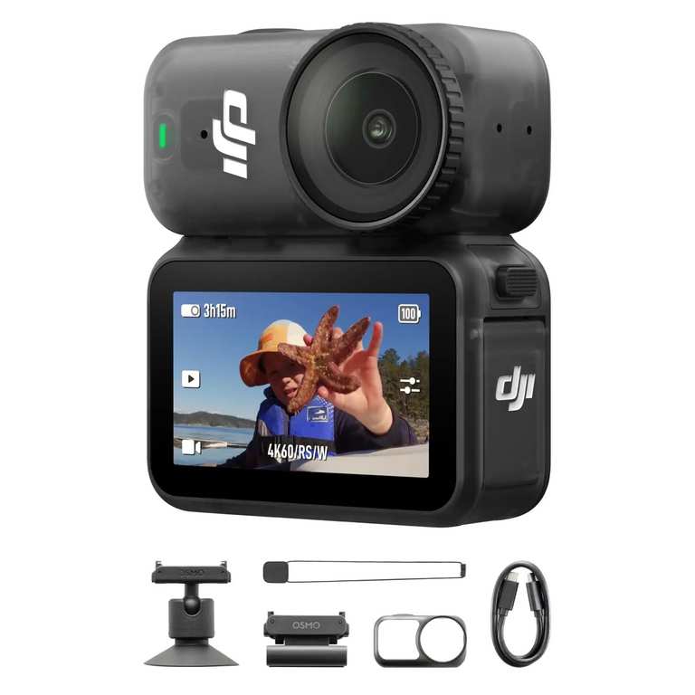 DJI Osmo Nano 128GB 4K Wearable Action Camera, 4K/60fps, 1/1.3" Sensor, Vision Dock W/Code @ UK Drone Gear Store