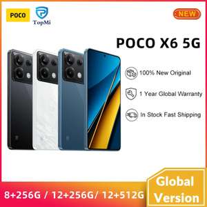 Xiaomi POCO X6 5G 8GB 256GB Snapdragon 7s Gen 2 NFC AMOLED Display 5100mAh with code and coupon @ Topmi Store