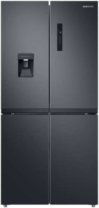 Samsung RF48A401EB4 4 Door Fridge Freezer With Water Dispenser Non Plumbed – BLACK STEEL + 5 Year Warranty With Code