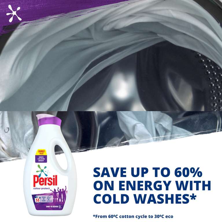 Persil Colour Laundry Washing Liquid Detergent 1.431 L (53 washes) - £5.40 or less with Max Subscribe & Save