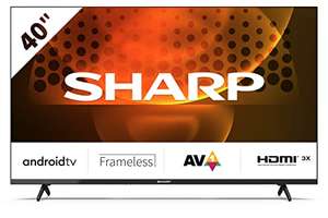 SHARP 2T-C40FH6KL2AB 40-Inch 2022 FHD Android Smart Frameless LED TV with Freeview Play