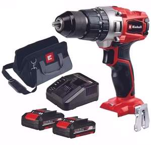 Einhell 18V Combi Drill Kit TE-CD18/2L with 2 x Batteries + Charger + Case - W/Code Via App | Sold by FFX (UK Mainland)