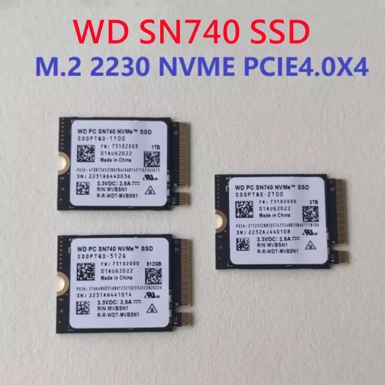Western Digital WD SN740 1TB M.2 SSD 2230 NVMe PCIe Gen 4x4 SSD + add £3 item to use voucher - £67 total @ Aliexpress / JBL