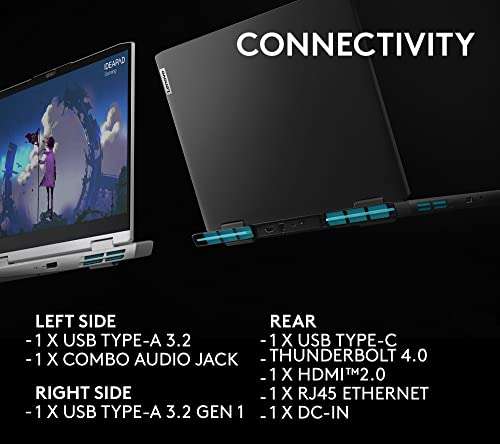 Lenovo IdeaPad 3 15.6 Inch Full HD Gaming Laptop - (AMD Ryzen 5 6600H, NVIDIA GeForce RTX 3050 4GB, 16 GB RAM, 1TB SSD,