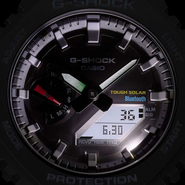 Casio Men's Bluetooth G-Shock Black Solar Power Watch With Resin Strap (GA-B2100-1AER) - £98.10 with newsletter code @ First Class Watches