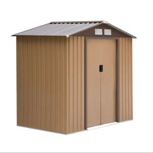 Outsunny 7 x 4ft Lockable Metal Garden Tool Storage Shed Storage - UK Mainland
