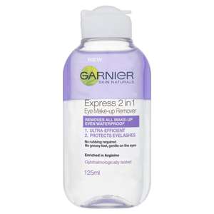Garnier Skin Active 2 in1 Eye Make Up Remover, Suitable For Waterproof Makeup, Gentle On Eyes and Eyelashes - S&S £2.19