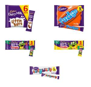 Cadbury Multipacks (Little Bars / Fudge / Freddo Caramel / Freddo / Curly Wurly)