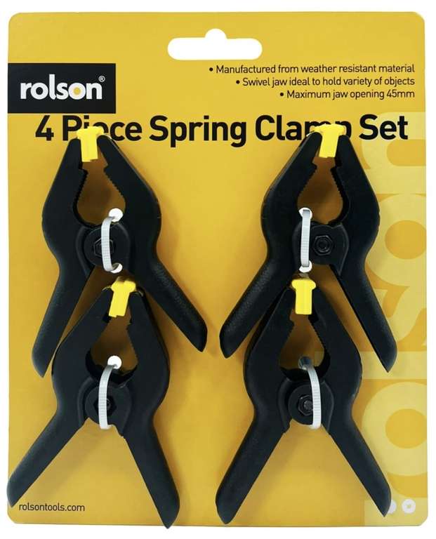 4 x Rolson mini clamps, instore Renfrew Road