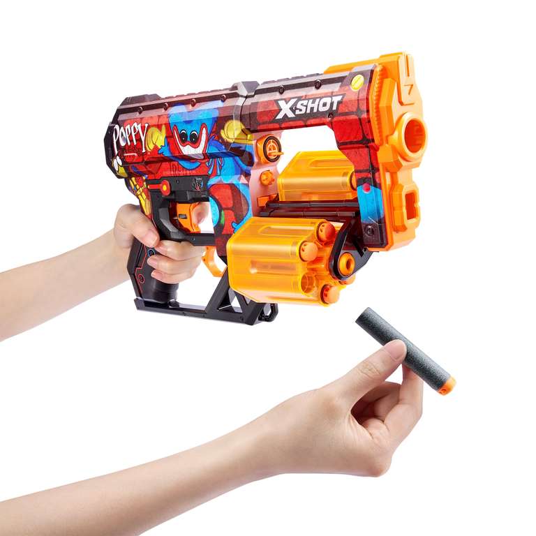 Poppy Playtime with 12 Darts, Rotating Double Barrel, Air Pocket Dart Technology, Toy Foam. 90 foot range. Age 8 - adults