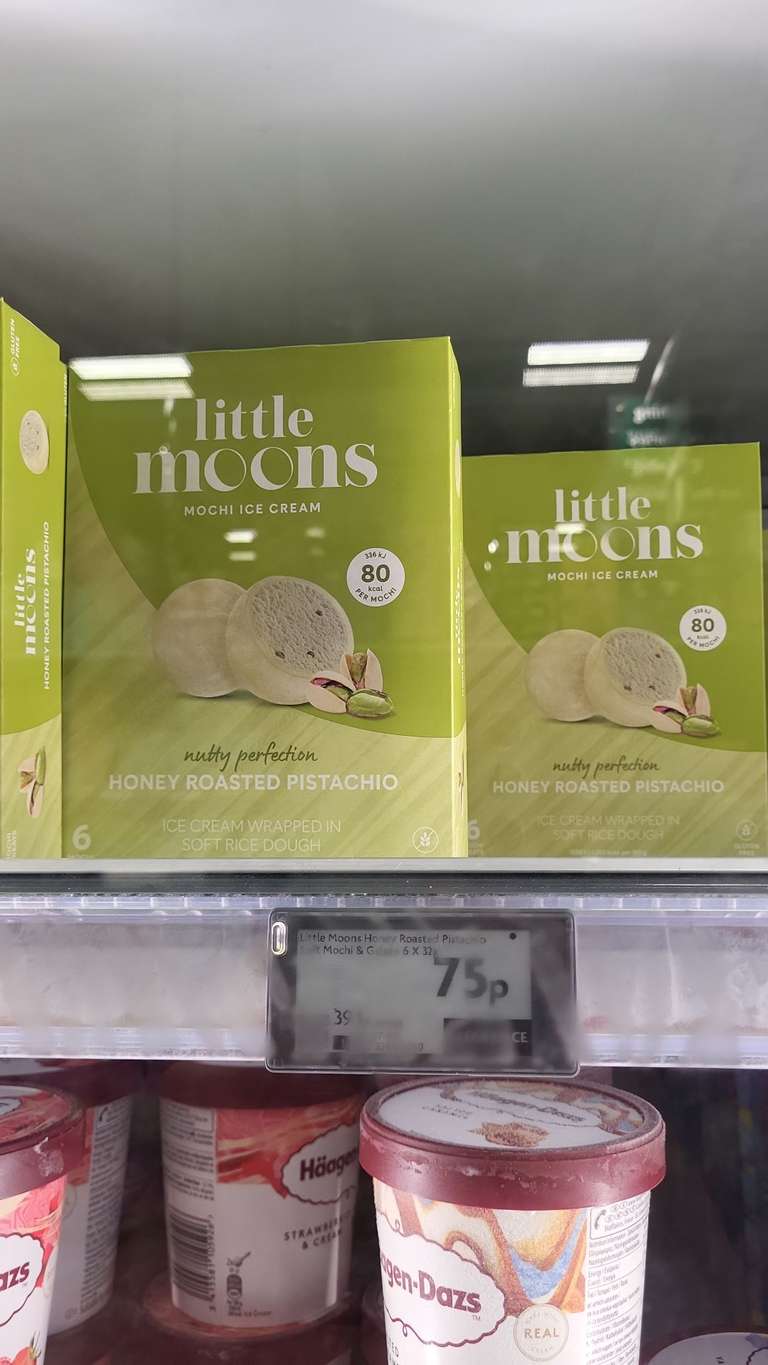 Little Moons Honey Roasted Pistachio Mochi Ice Cream 6 x 32g 75p (Clearance) @ Morrisons London Canning Town