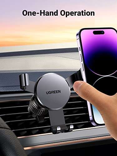 UGREEN Gravity Car Air Vent Phone Holder W/Voucher - Sold by UGREEN GROUP LIMITED UK
