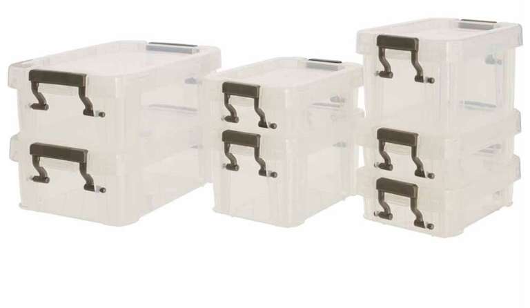 Wilko Assorted Storage Boxes Pack of 7 now £4.50 + Free Collection (Limited Stores) @ Wilko