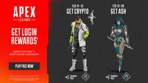 APEX Legends Login Rewards: "Crypto" & "Ash" Skins + 2 thematic packs @ EA Games