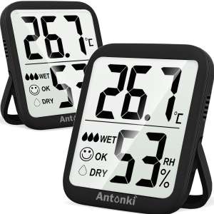 Antonki Room 2x Thermometer Indoor Hygrometer - Sold by 1 Best Quality FBA