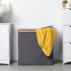 2 Compartment Laundry Basket Now £14.99 with Free Delivery From Vouhaus