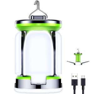 Camping Lantern Rechargeable, Camping Lights Lamp 7 Light Modes 60 LED - 360⁰ beam angle - Apply voucher - Sold by Flying-Store FBA