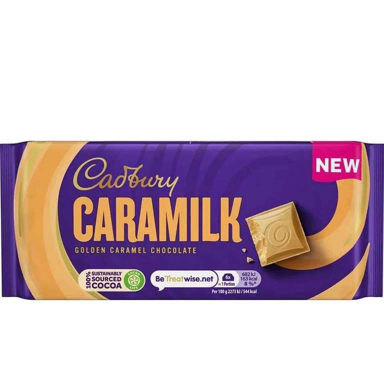 Cadbury's Caramilk Bars 80g are 69p @ Farmfoods Ashton U Lyne
