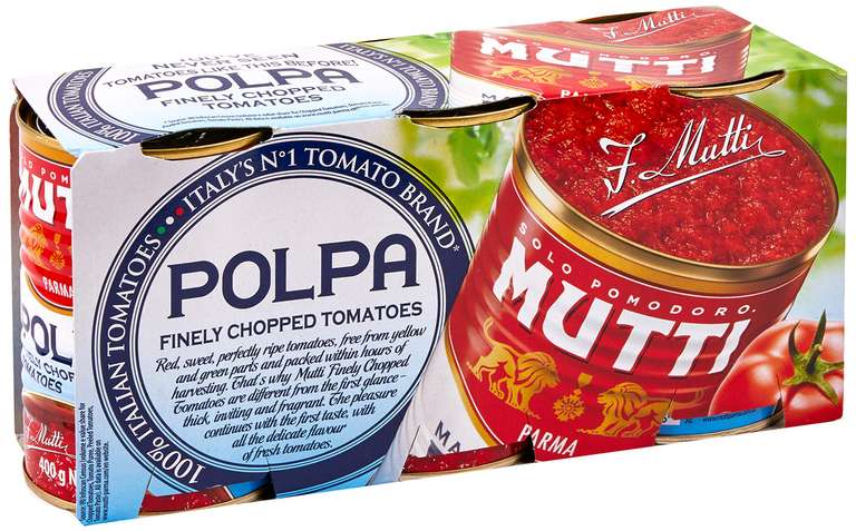 Mutti - Finely Chopped Tomatoes 400g (Pack of 24) with voucher